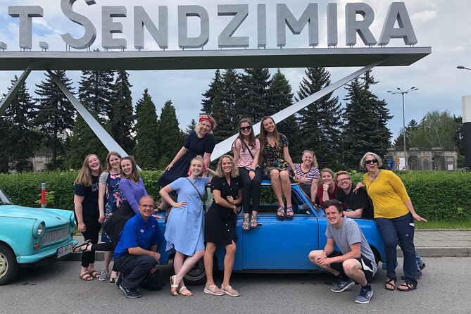 1.5h Crazy Guides' Communism Tour of Nowa Huta in Classic Car - Riding through Krakow in a Communist car