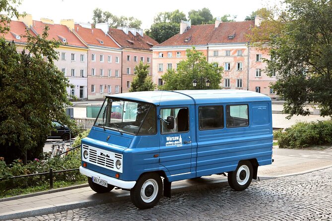 Best of Warsaw - private tour by retro minibus with hotel pickup - The Royal Castle and the cost of rebuilding