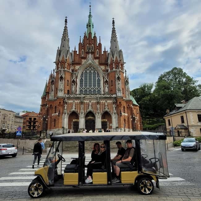 Cracow sightseeing tour by electric golf cart - Crossing the Vistula into Podgórze
