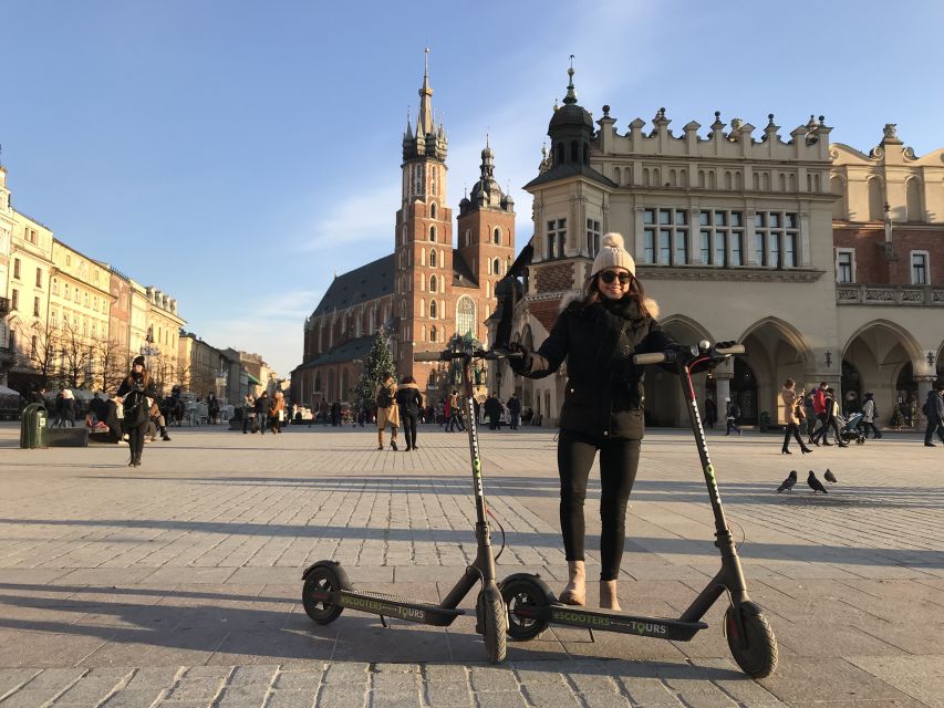 Electric Scooter Tour Krakow - Crossing toward Podgórze and Father Bernatek’s Bridge