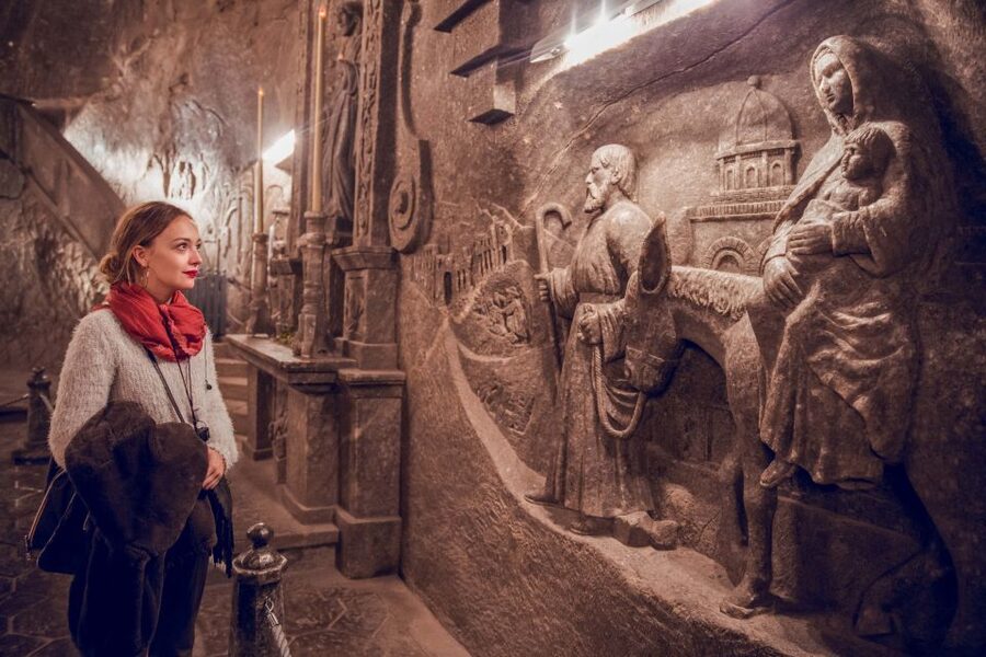 From Krakow: Wieliczka Salt Mine Tour - The chapels and the underground light display