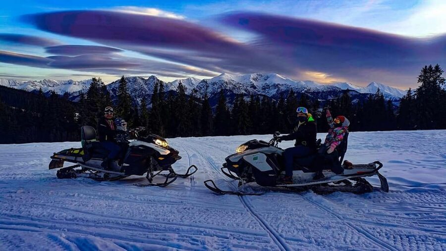 From Zakopane: Snowmobile Ride with Thermal Pools & Pickup - The bonfire meal is more than a quick snack