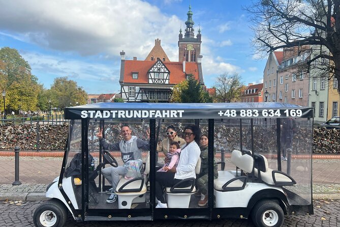 Gdansk: 2H City Sightseeing Tour LIVE GUIDED by Buggy/Golf cart - The Old Town beyond the postcard center