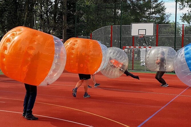 Gdansk: Bubble Football with Hotel Transfers - Hotel pickup keeps the party plan simple
