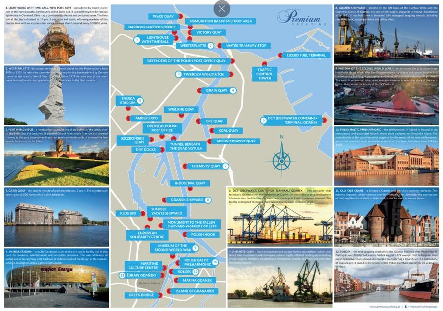 Gdańsk: Motlawa and Port yacht cruise with Welcome Drink - The first stretch along the Motława
