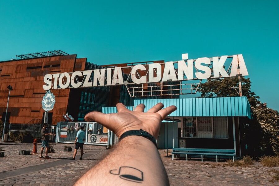 Gdansk Private Bike Tour - Crossing toward Ołowianka and the Motława