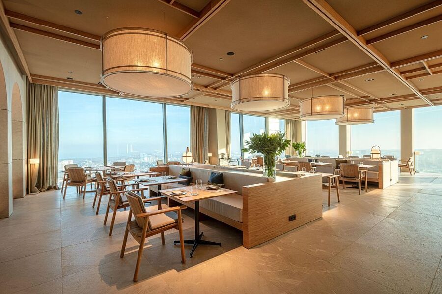 Gdańsk: Spanish Cuisine and City Views From the Top Floor - The 33rd floor setting at Olivia Star