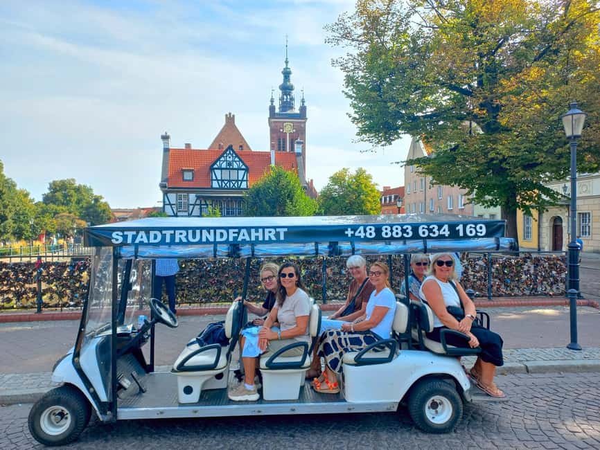 Gdansk Top Beer & Highlights Tour by Golf Cart/Buggy - The Great Harbor Crane, a medieval piece of port machinery