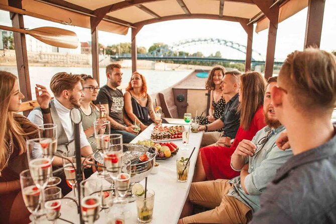 Gondola cruise The Vistula River Krakow private tour up to 12 person - Piłsudski Bridge and the Father Bernatek Footbridge