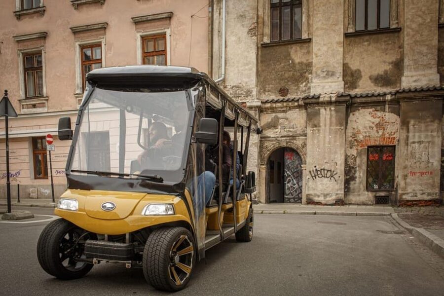 Krakow: City Sightseeing Tour by Shared or Private Golf Cart - Kazimierz, the former Jewish city