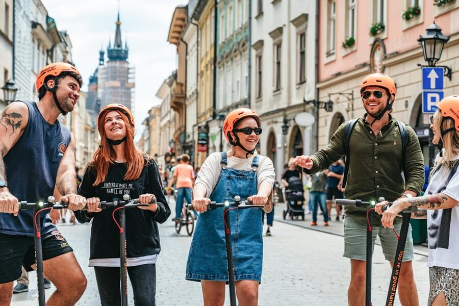 Krakow: Guided E-Scooter City Tour with Food Tastings - Old Town, St. Mary’s Basilica, and Florian’s Gate