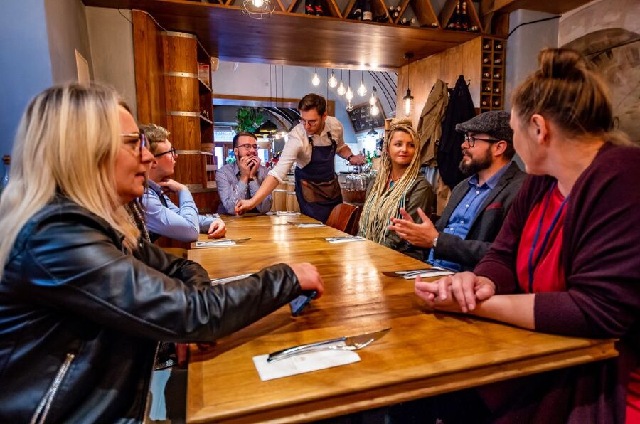 Krakow: Guided Wine Bar Tour with Tastings and Snacks - A 15-minute walk through Krakow’s Old Town