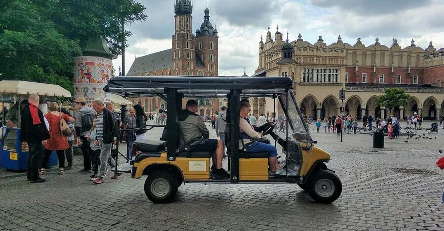 Krakow: Old Town City Tour in a Golf Cart - The Main Market Square, Cloth Hall, and St. Mary’s Basilica