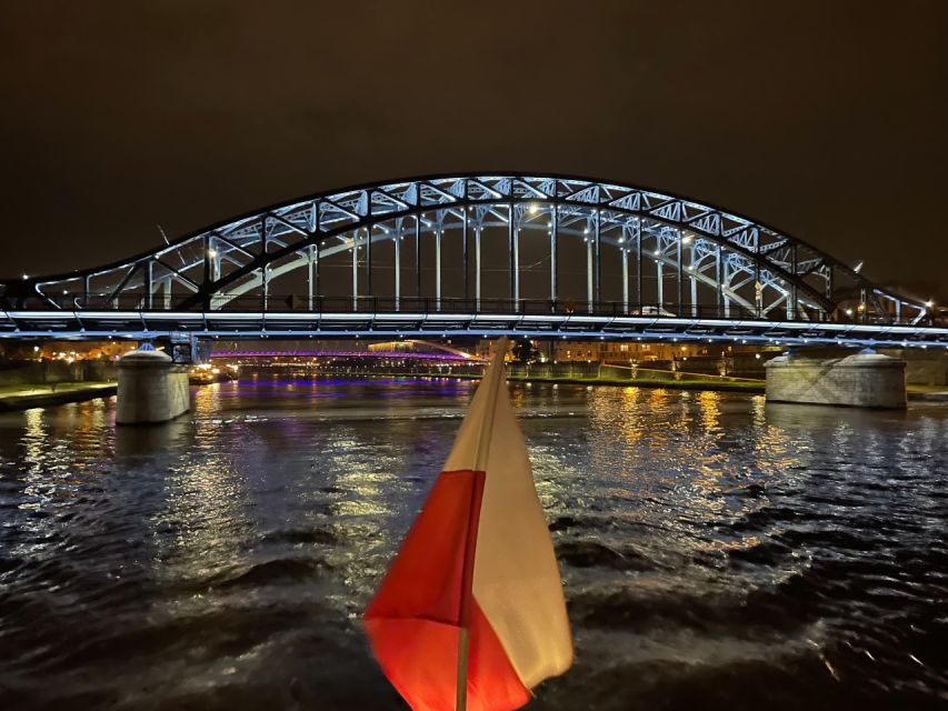 Krakow: Vistula Night Cruise by Gondola w/ Audio Commentary - A traditional boat with a modern safety approach