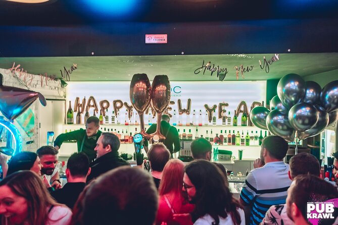 New Year's Eve crawl with 2 Hours free alcohol + Buffet - Krawl Through Krakow - Why this Krakow New Year’s Eve plan makes sense