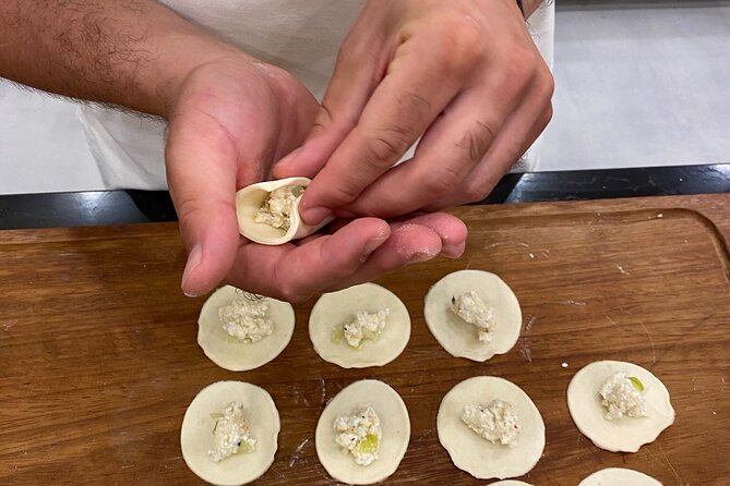 Pierogi Class and Liquor Tasting with View on Warsaw - Rolling dough and preparing several fillings