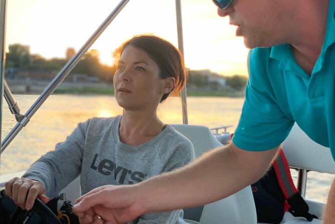 Private Cruise on Vistula in Warsaw for 4 with our Helmsman - Starting at Rejsowisko on the WIR Barge