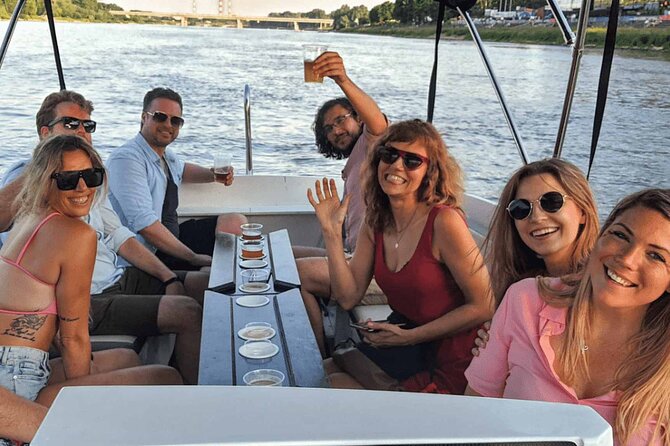 Private Cruise on Vistula in Warsaw for 9 with our Helmsman - Going under Świętokrzyski Bridge