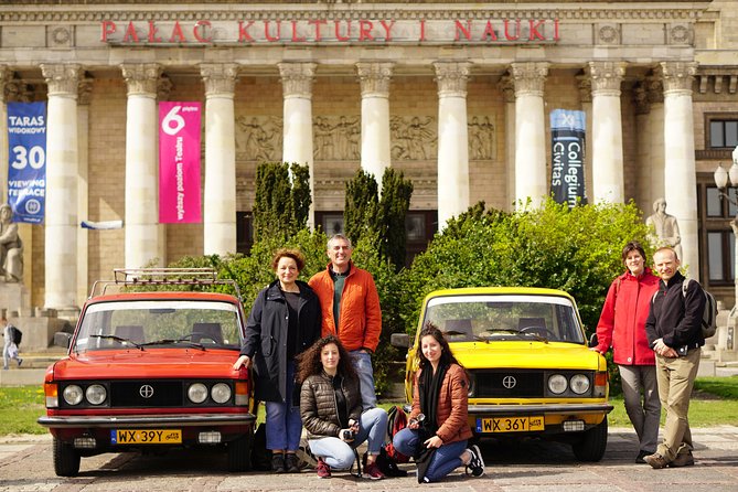 Private Tour: Warsaw City Sightseeing by Retro Fiat - Communist Warsaw at Constitution Square and MDM