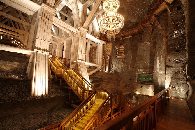 Salt Mine Guided Tour from Krakow (hotel pick up) - Salt Sculptures, Wooden Structures, and Vast Chambers