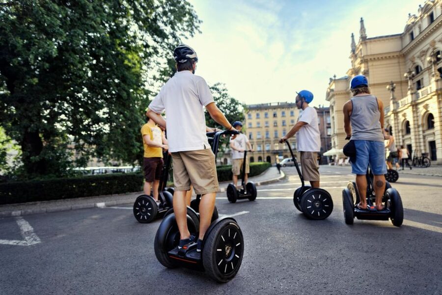 Segway Tour Krakow: Grand Tour (Old Town + Wawel Castle) - Starting at Sienna 17 and learning the controls