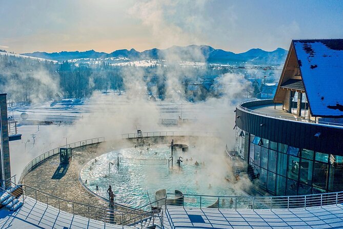 Snowmobile Ride and Thermal Pools with Hotel Pickup in Zakopane - Bonfire food after the ride