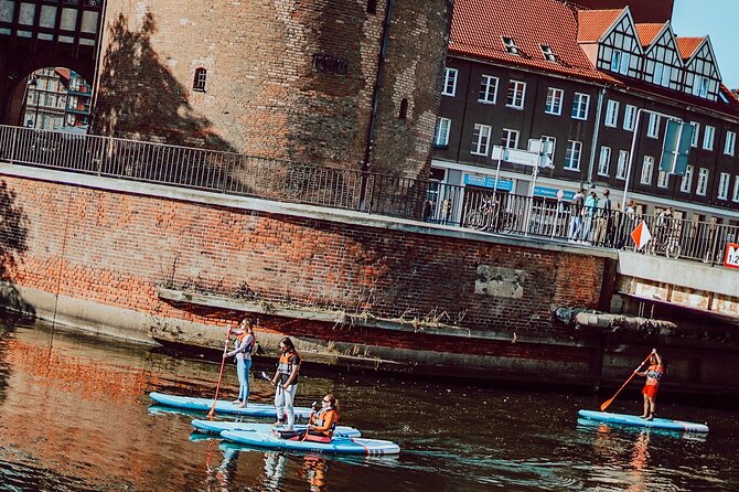 SUP Private Tour in Motlawa River - The old Motława fortifications finish the history lesson