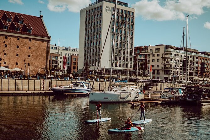 SUP Private Tour in Motlawa River - The Crane and Green Gate reveal Gdańsk’s trading power
