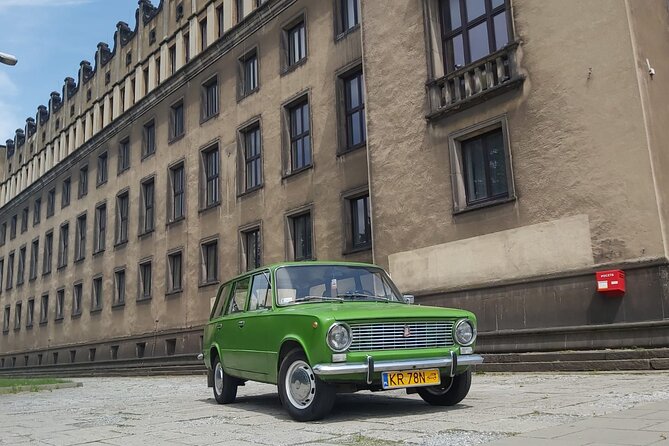 Trip Around Nowa Huta - Krakow - The vintage car is part of the story