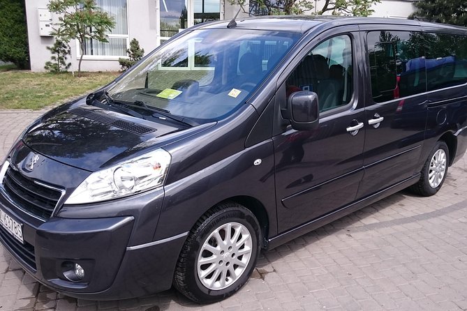 Warsaw Chopin Airport private transfer 5 to 8 passengers - A minivan sized for larger parties