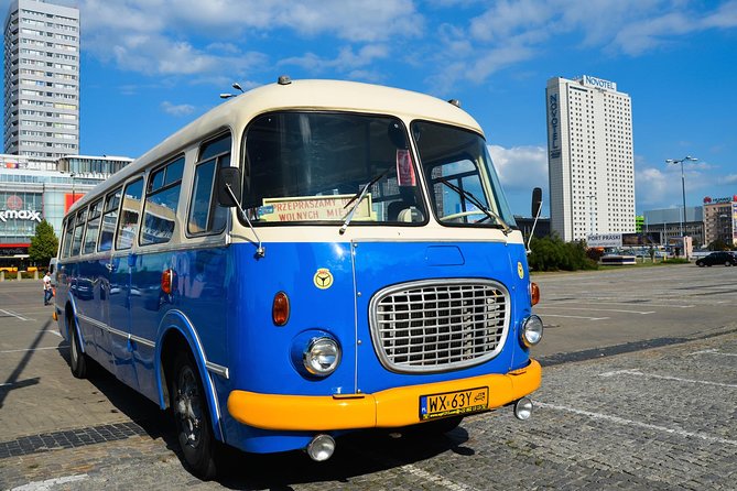 Warsaw City Sightseeing in a Retro Bus for Groups - The Warsaw Uprising Monument and the city’s hard history
