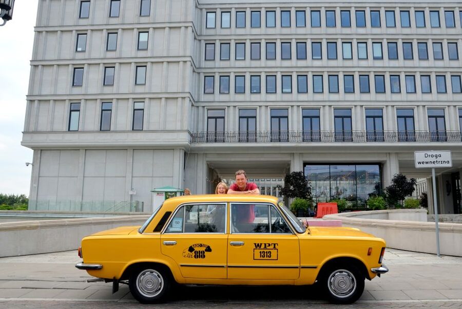 Warsaw Communism Private Tour in a Retro Fiat - The ministerial district and the former Party headquarters