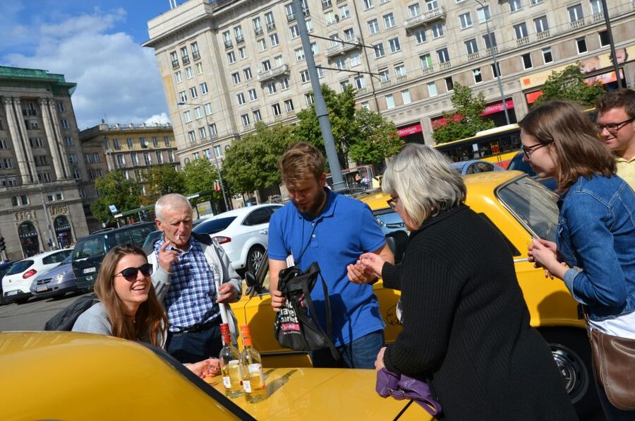 Warsaw Communism Private Tour in a Retro Fiat - Vodka, doughnut, and the human side of the tour
