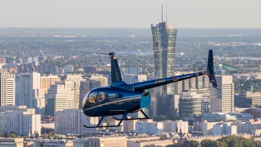 Warsaw: Helicopter Private Tour - Warsaw from above, with the Vistula as your guide