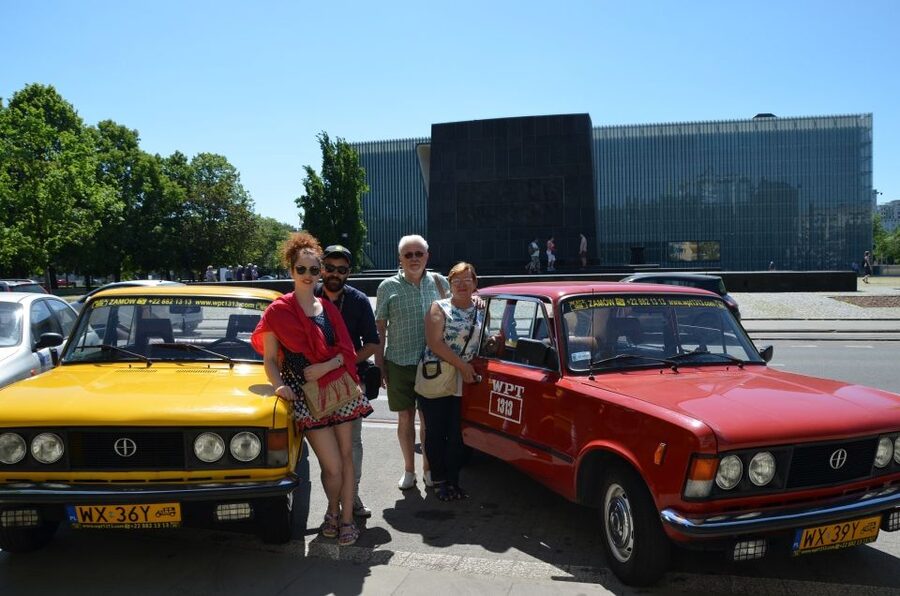 Warsaw Jewish Heritage Private Tour in Retro Fiat - A vintage Fiat gives the tour its character