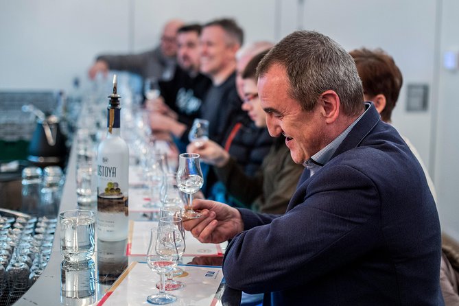 Warsaw Vodka Night Private Tour by Retro Fiat - W Oparach Absurdu and the Praga bar atmosphere