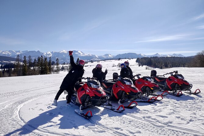Zakopane Snowmobile Tour and Thermal Baths from Krakow - Snowmobiles around Witów and the Tatra foothills